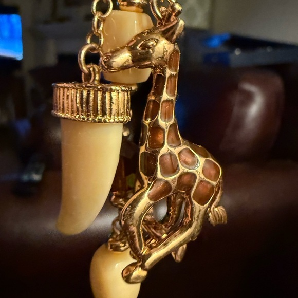 Kenneth Jay Lane KJL Safari Statement Necklace  – Rare & Bold - Picture 5 of 11